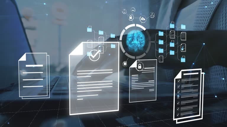 Futuristic UI design interface