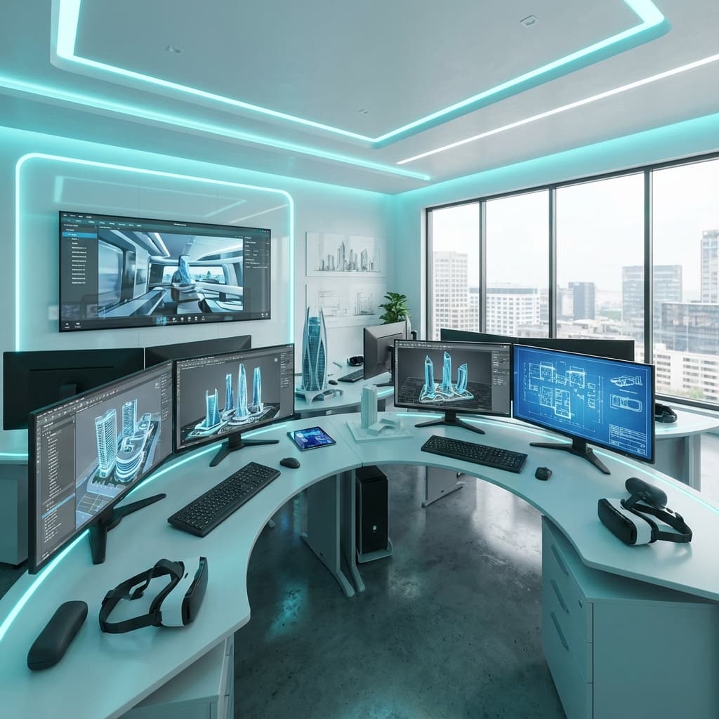 Architectural blueprints and technical drawings