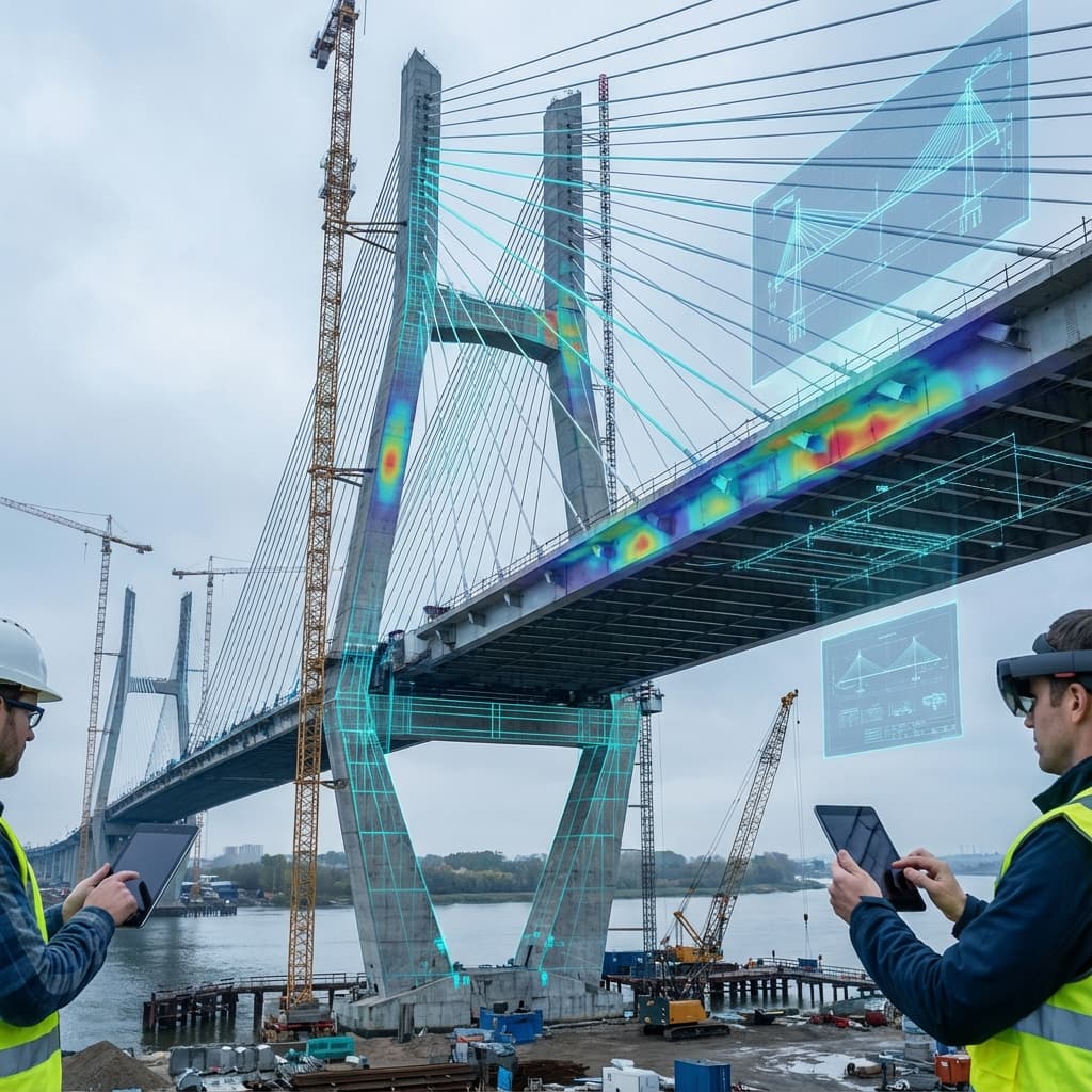 Civil engineering structural drawings and infrastructure plans