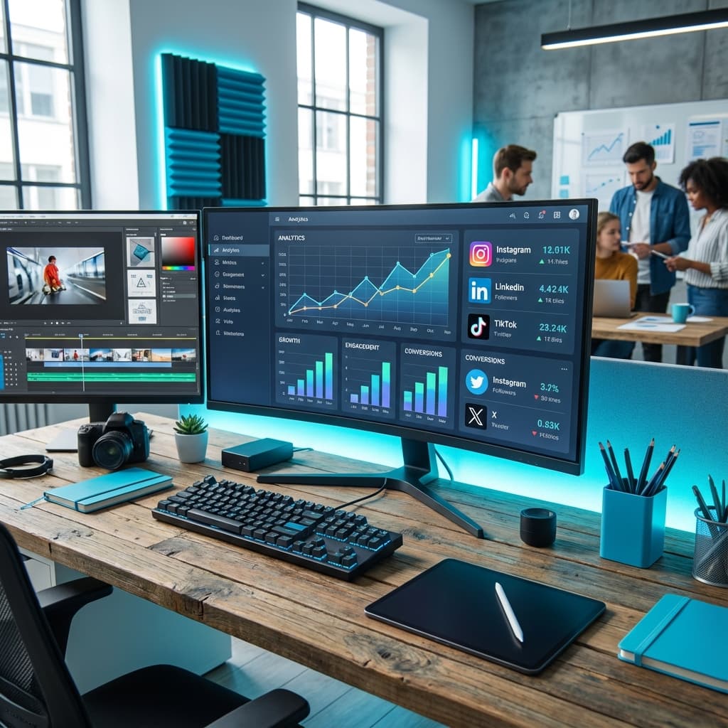 Digital marketing dashboard and analytics